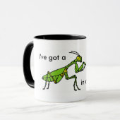 Mantis in meinem Pantis! Tasse (Vorderseite Links)