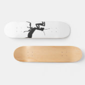 Mantis in Silhouette - Hintergrundfarbe auswählen Skateboard (Horizontal)