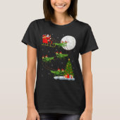 Mantis Insect Santa Sleigh Flying Funny Magical Ch T-Shirt (Vorderseite)