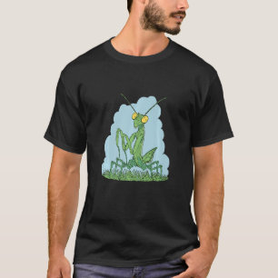 Mantis-Insekt mit mächtigen Vorderbeinen Mantises  T-Shirt