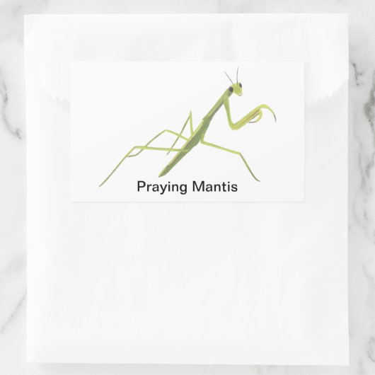 Mantis Insekt Painting Stickers beten (Tasche)