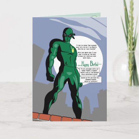 Mantis Man Birthday Card Karte (Vorderseite)
