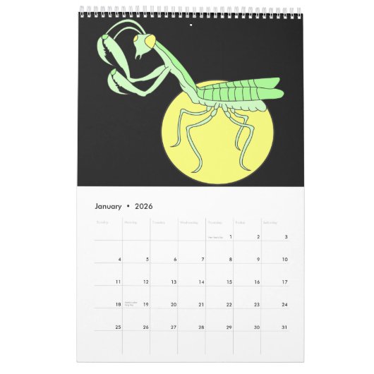 Mantis Man Calendar Kalender (Jan 2026)