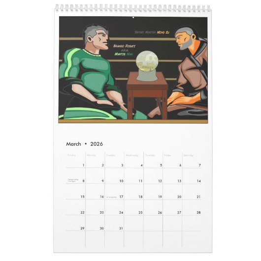 Mantis Man "Friends, Family & Enemies" Kalender (Mär 2026)