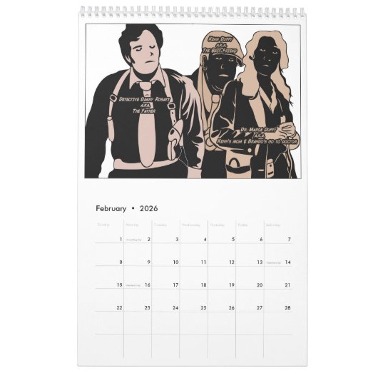 Mantis Man "Friends, Family & Enemies" Kalender (Feb 2026)