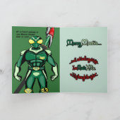 Mantis Man - Merry Mantis Card Feiertagskarte (Innenseite)