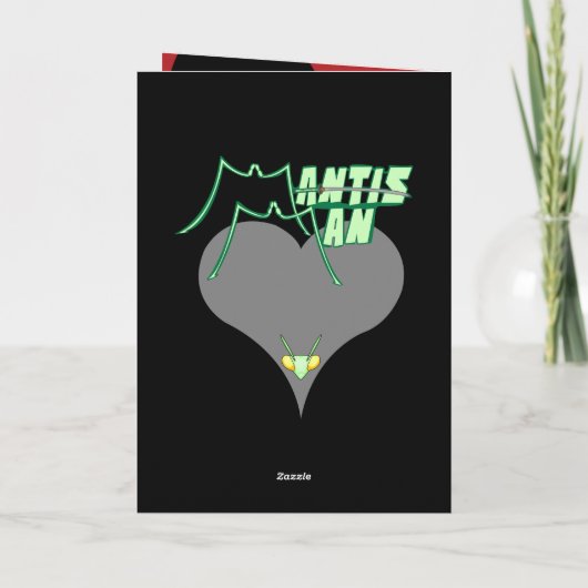 Mantis Man - Valentinskarte Feiertagskarte (Rückseite)