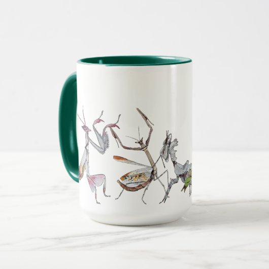 Mantis Party Tasse (Vorderseite Links)