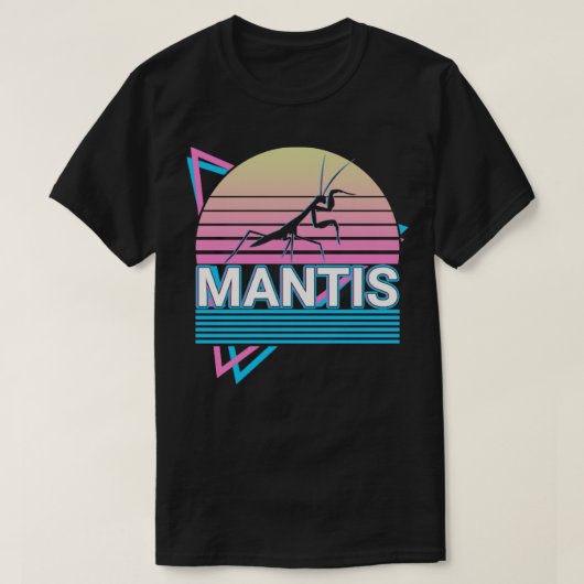 Mantis Praying Mantis Retro Gift T-Shirt (Design vorne)