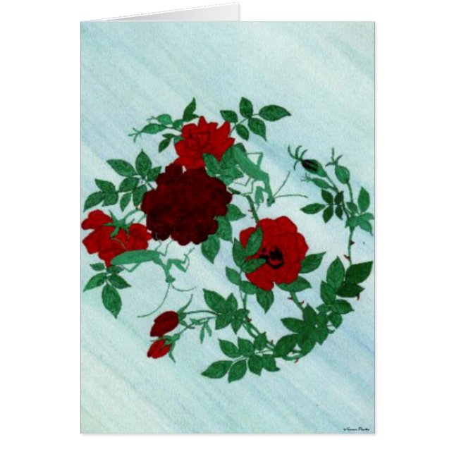 Mantis & Rote Rosen Card (Vorne)