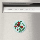 Mantis & Rote Rosen Magnet (In Situ (Geschirrspüler))