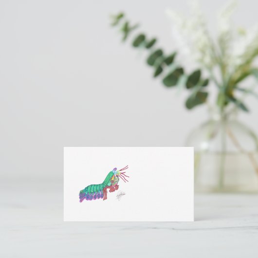 MANTIS SHRIMP VISITENKARTE (Stehend Vorderseite)