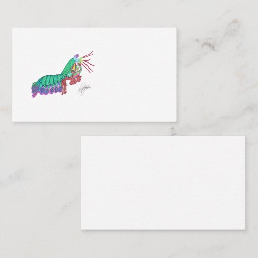 MANTIS SHRIMP VISITENKARTE (Vorne/Hinten)