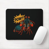 Mantis Shrimp W Punch Funny Ocean Animal  Mousepad (Mit Mouse)
