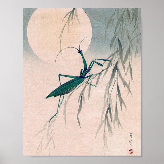 Mantis und der Mond beten, Watanabe Seitei Poster (Vorne)