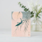 Mantis und der Mond beten, Watanabe Seitei Postkarte (Stehend Vorderseite)