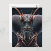 Mantis zu beten, Macro Nah Postkarte (Vorne/Hinten)
