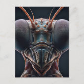 Mantis zu beten, Macro Nah Postkarte (Vorderseite)