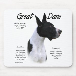 Mantle Great Dane History Design Mousepad