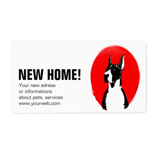 Mantle Great Dane Labels (Vorne)