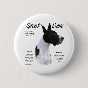 Mantle Great Dane Meed the Breed - Button