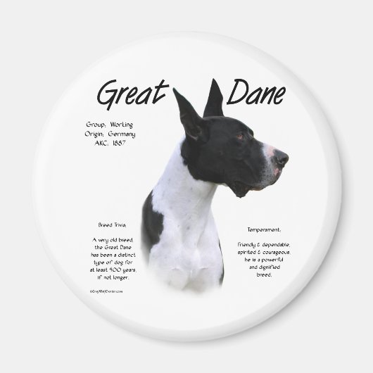 Mantle Great Dane Meed the Breed - Magnet (Vorne)