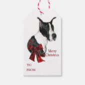 Mantle Great Dane Weihnachten Geschenkanhänger (Vorderseite)