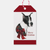Mantle Great Dane Weihnachten Geschenkanhänger (Rückseite)