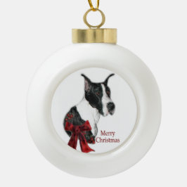 Mantle Great Dane Weihnachten Keramik Kugel-Ornament