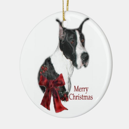 Mantle Great Dane Weihnachtsgeschenke Ornament (Links)