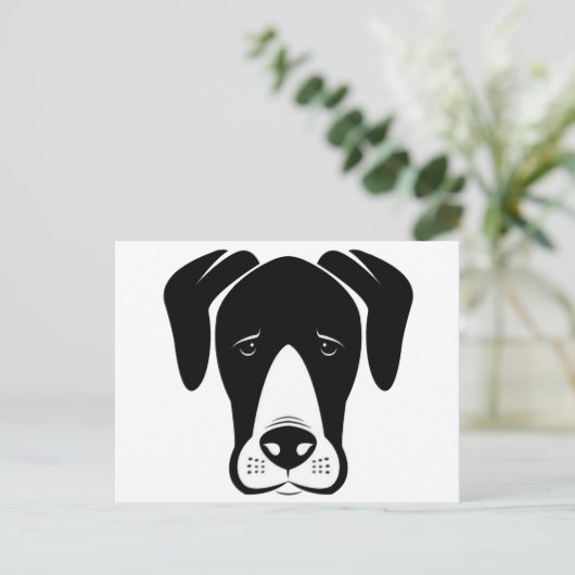 Mantle Great Danes Postkarte (Stehend Vorderseite)