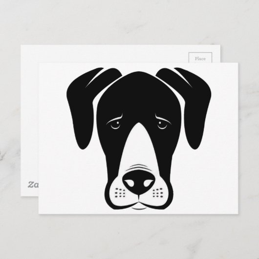 Mantle Great Danes Postkarte (Vorne/Hinten)