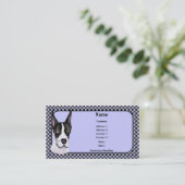 Mantle Pup Great Dane Business Card Visitenkarte (Stehend Vorderseite)