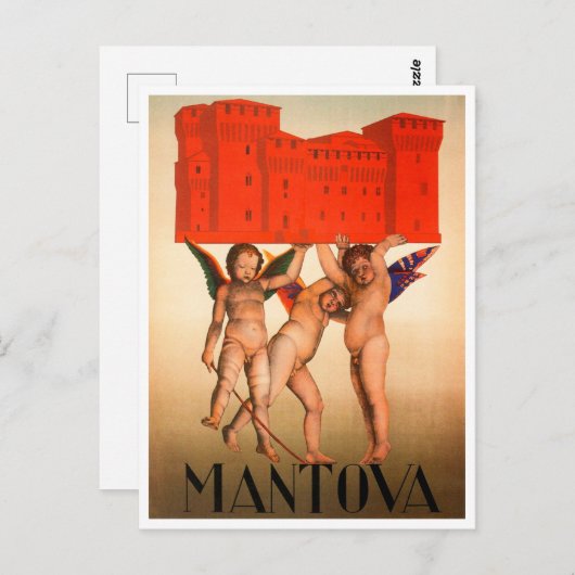 Mantova, Italien Vintage Travel Postcard Postkarte (Vorne/Hinten)