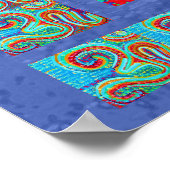 MANTRA: 108 Mal heiliger Hintergrund Poster (Ecke)