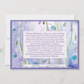 Mantra and Affirmation Meditation Card Einladung (Rückseite)