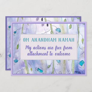 Mantra and Affirmation Meditation Card Einladung