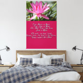 Mantra der Liebe Leinwanddruck (Insitu (Schlafzimmer))
