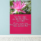 Mantra der Liebe Leinwanddruck (Insitu (Holzboden))