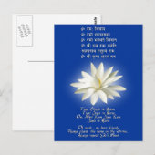 Mantra der Liebe Postkarte (Vorne/Hinten)