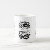 Mantra der Tasse: besser zusammenarbeiten Kaffeetasse (Mittel)