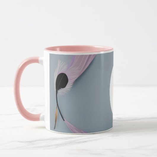 Mantra Feather Tasse - Ich bekomme 2 Töne individu (Links)