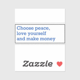 Mantra for living a beautiful life aufkleber