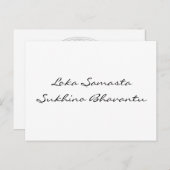 Mantra für den Weltfrieden | Mach deinen eigenen B Postkarte (Vorne/Hinten)