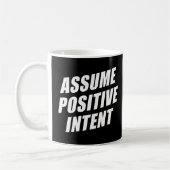 Mantra für die Affirmation Message - positive Absi Kaffeetasse (Links)