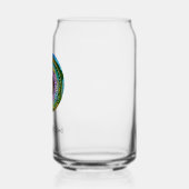 Mantra mit Gebetsportal - hochgehoben Dosenglas (Rechts)