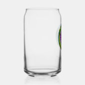 Mantra mit Gebetsportal - hochgehoben Dosenglas (Links)