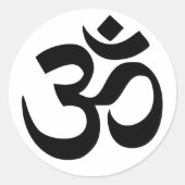 Mantra Om Sticker (Vorderseite)