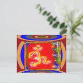 MANTRA Shakti: Power für Leidenswidmung - Frieden Postkarte (Stehend Vorderseite)