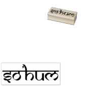 Mantra SO HUM + Ihre Ideen Gummistempel (Stempel)
